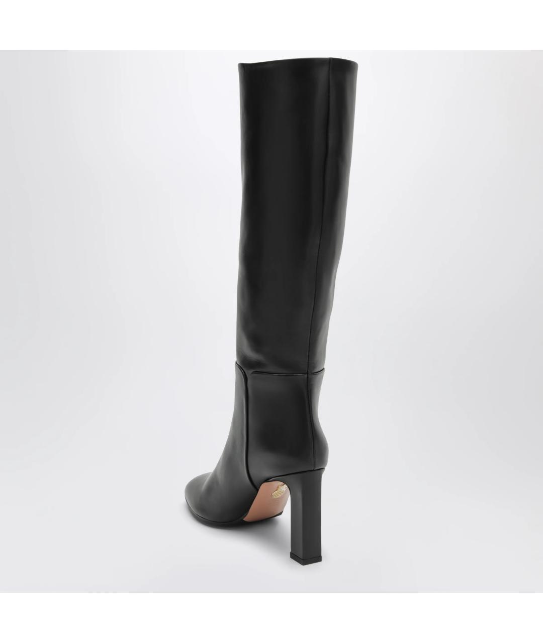 AQUAZZURA Черные кожаные сапоги, фото 2
