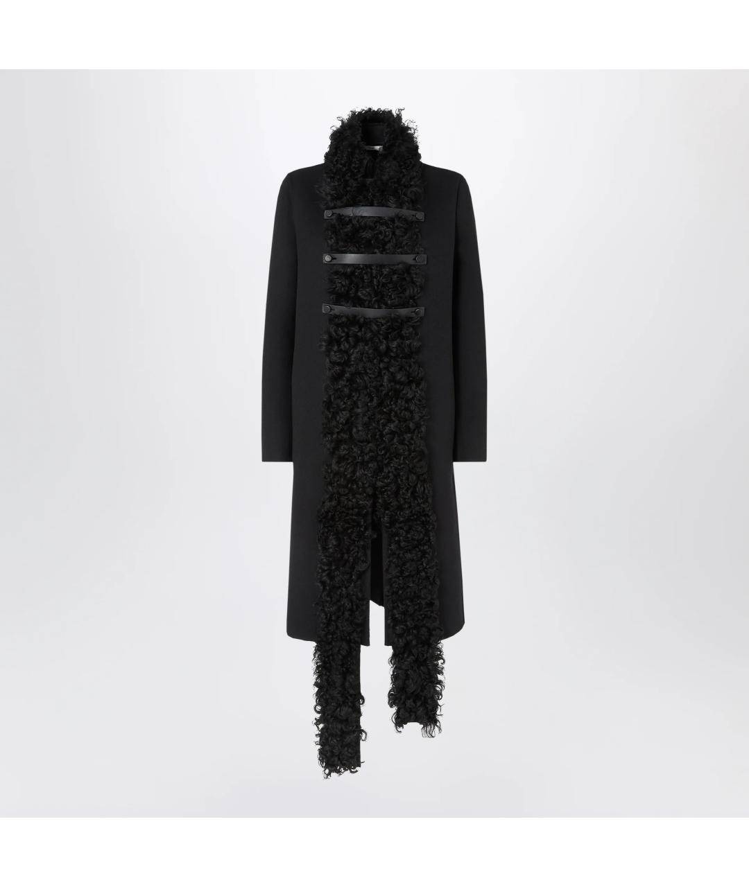 FENDI Черное шерстяное пальто, фото 3