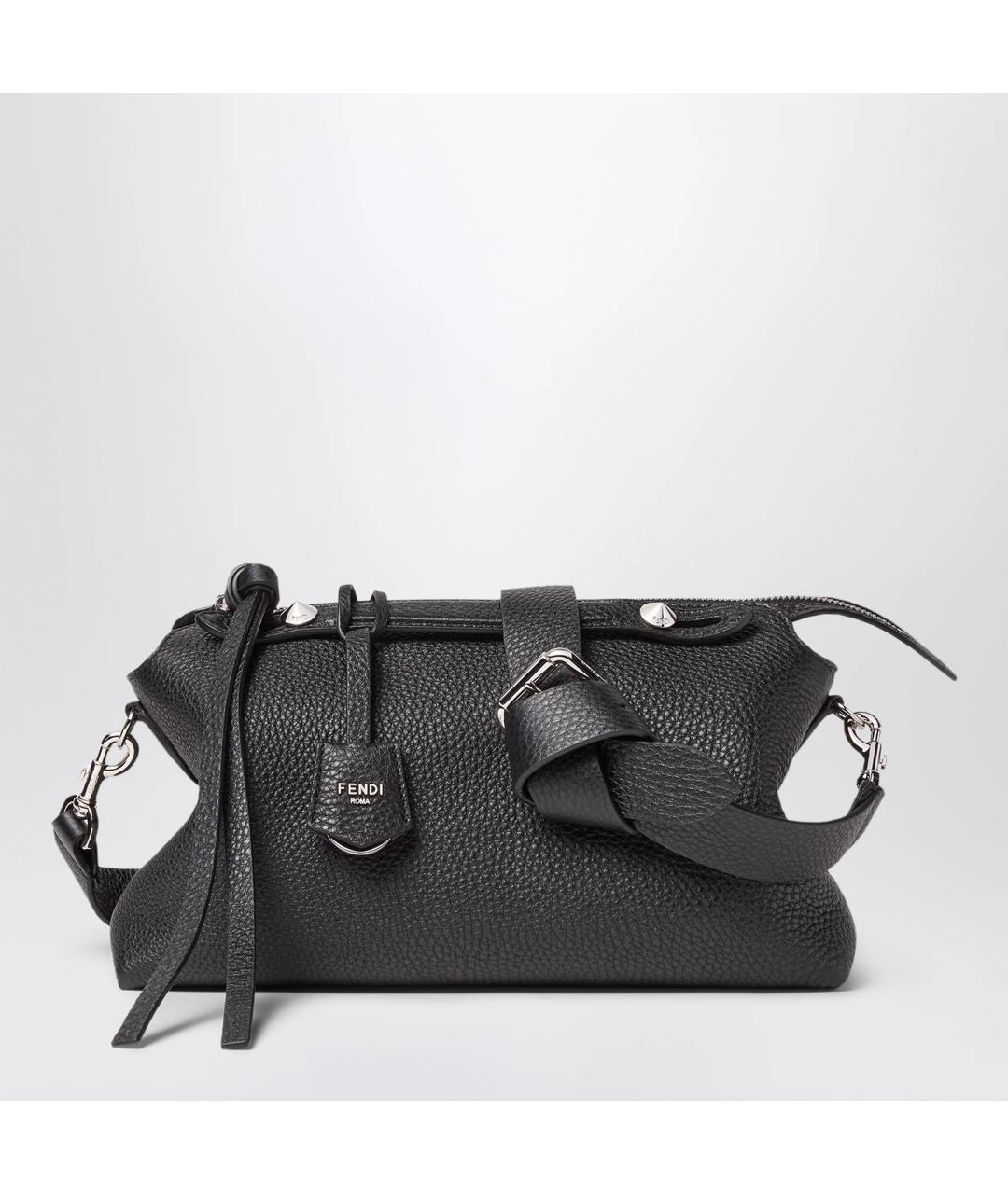 FENDI Черная кожаная сумка через плечо, фото 3