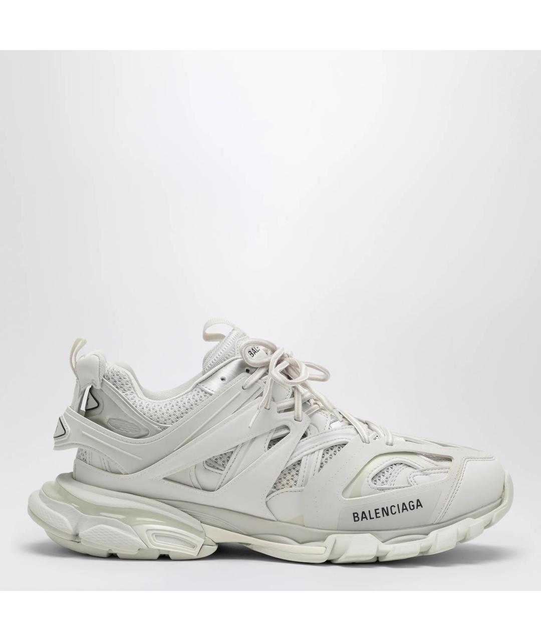 BALENCIAGA Белые синтетические низкие кроссовки / кеды, фото 3