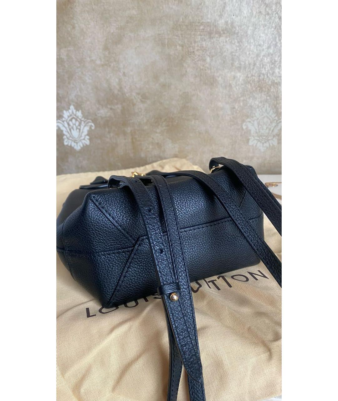 LOUIS VUITTON Черный кожаный рюкзак, фото 8