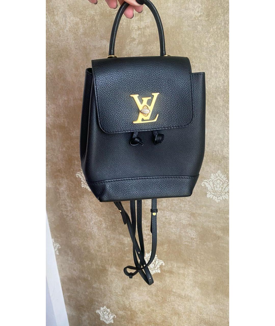 LOUIS VUITTON Черный кожаный рюкзак, фото 4
