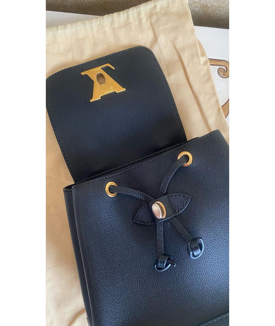 LOUIS VUITTON Черный кожаный рюкзак, фото 3
