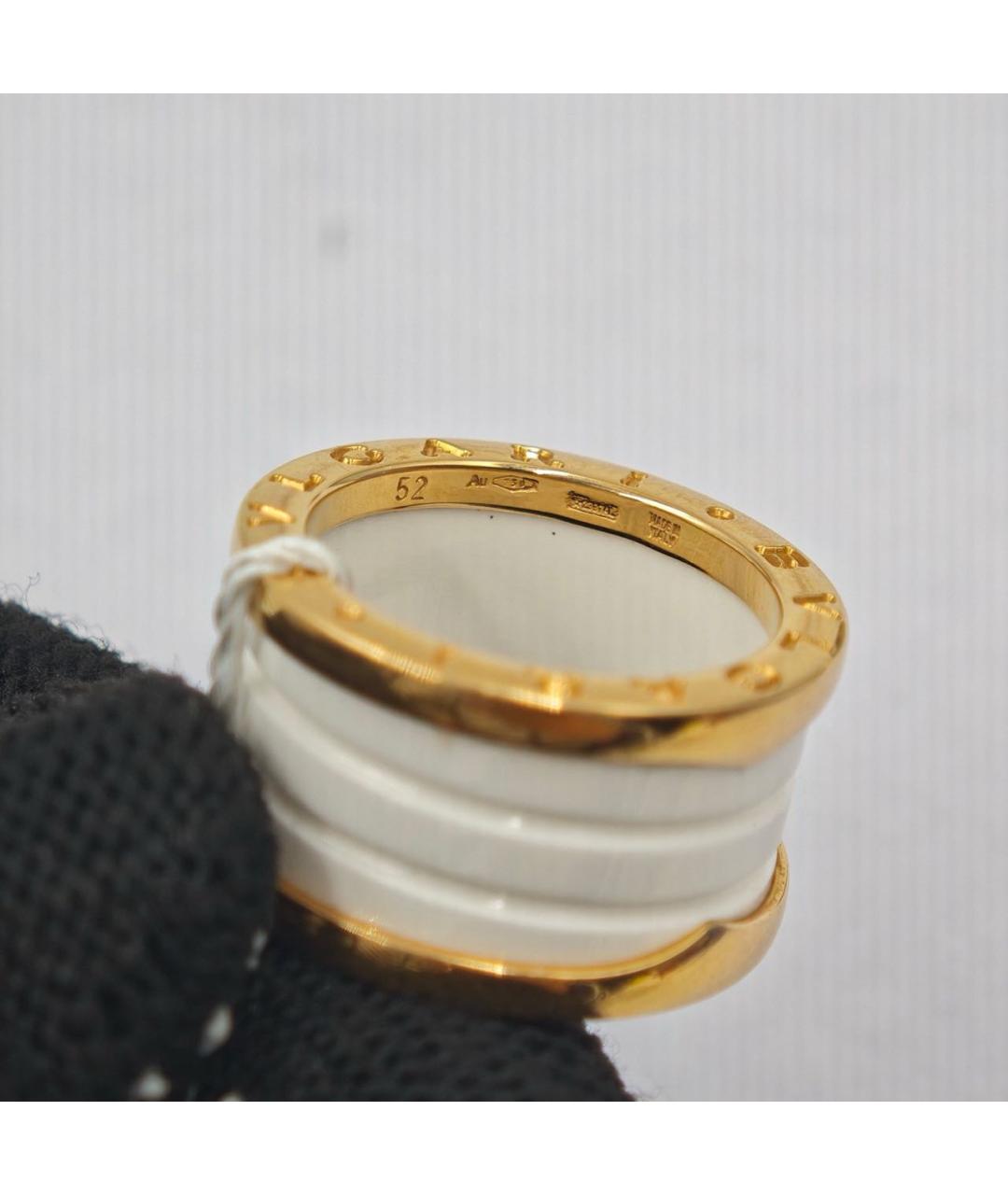 BVLGARI Белое кольцо из розового золота, фото 3