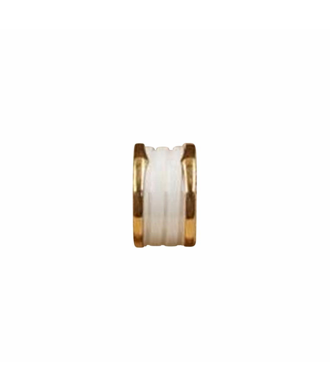 BVLGARI Белое кольцо из розового золота, фото 1