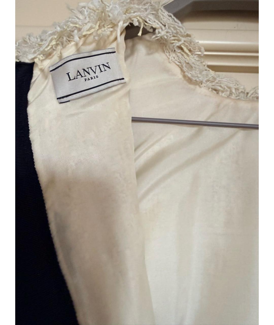 LANVIN Белое твидовое коктейльное платье, фото 3