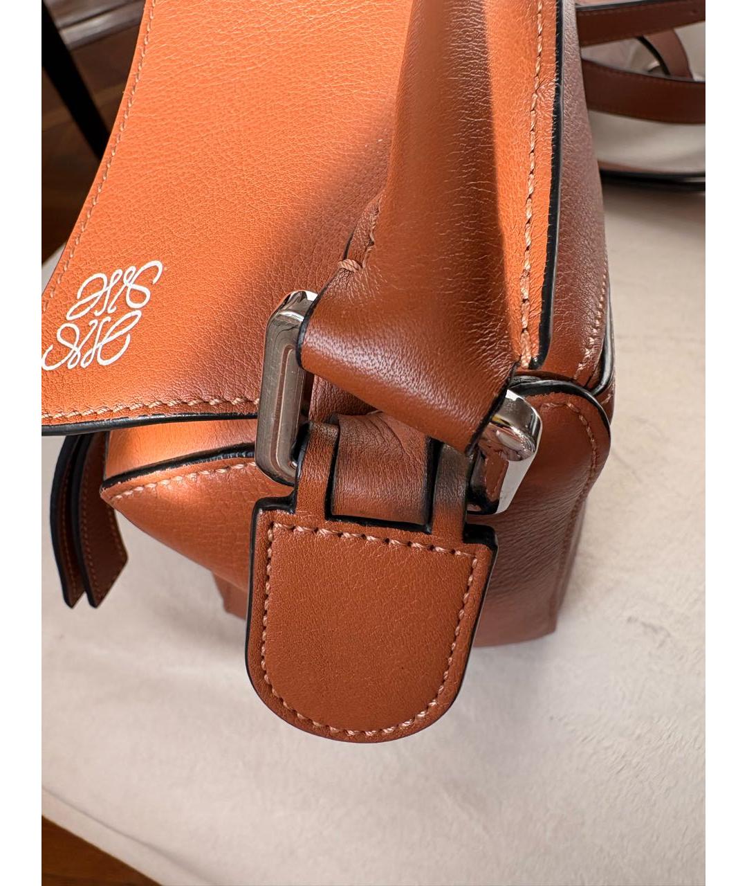LOEWE Коричневая кожаная сумка через плечо, фото 5