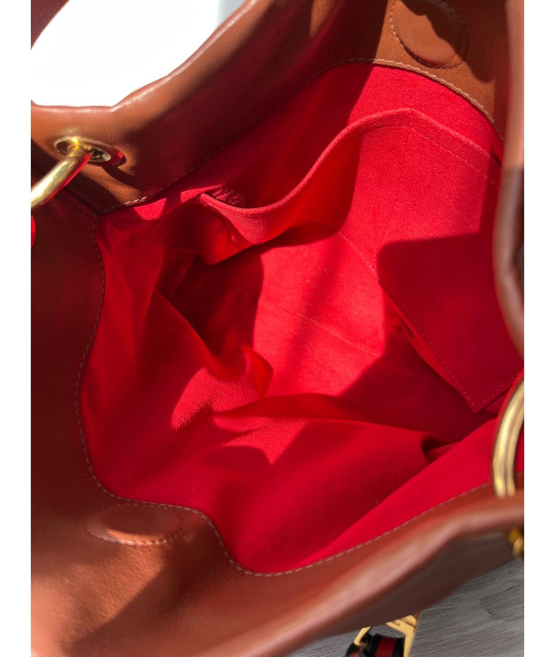 LOUIS VUITTON Коричневая сумка с короткими ручками из канвы, фото 4