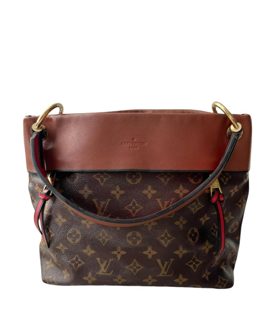 LOUIS VUITTON Коричневая сумка с короткими ручками из канвы, фото 1