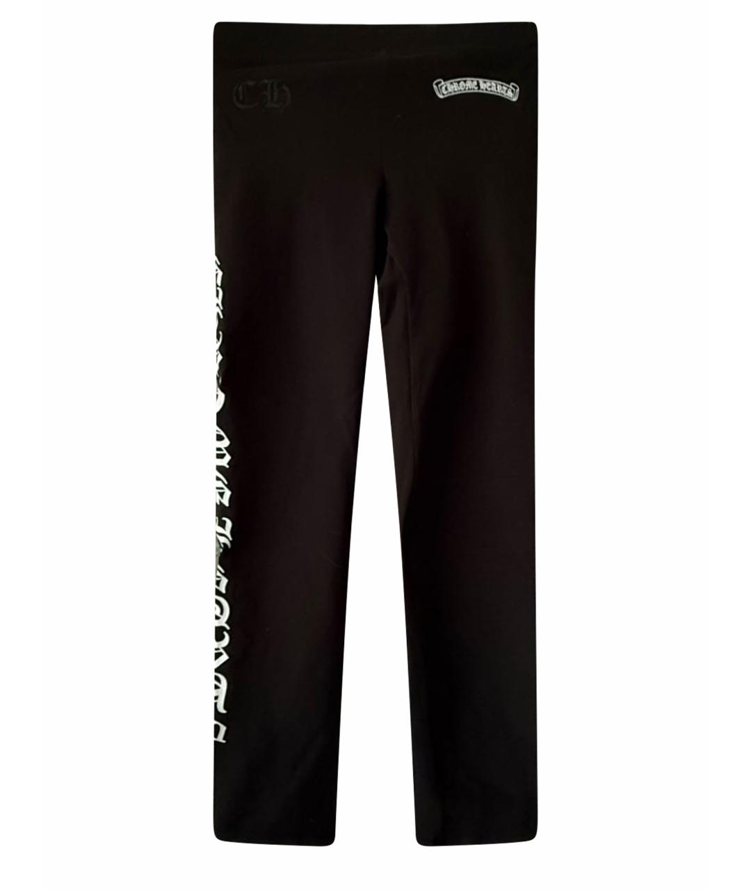 CHROME HEARTS Черные хлопковые леггинсы и велосипедки, фото 1
