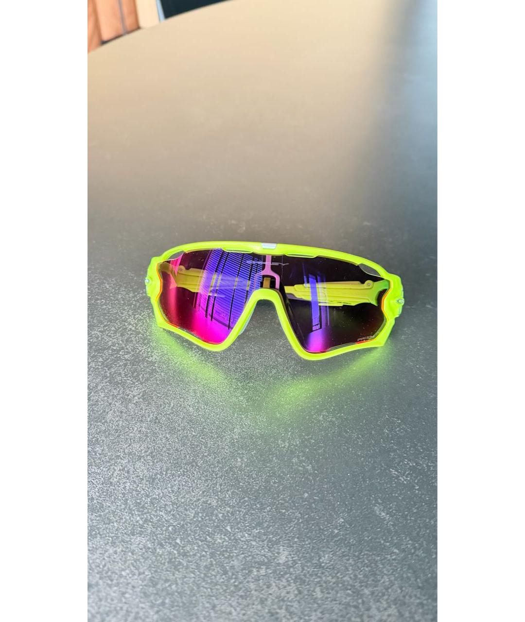 OAKLEY Салатовые солнцезащитные очки, фото 2