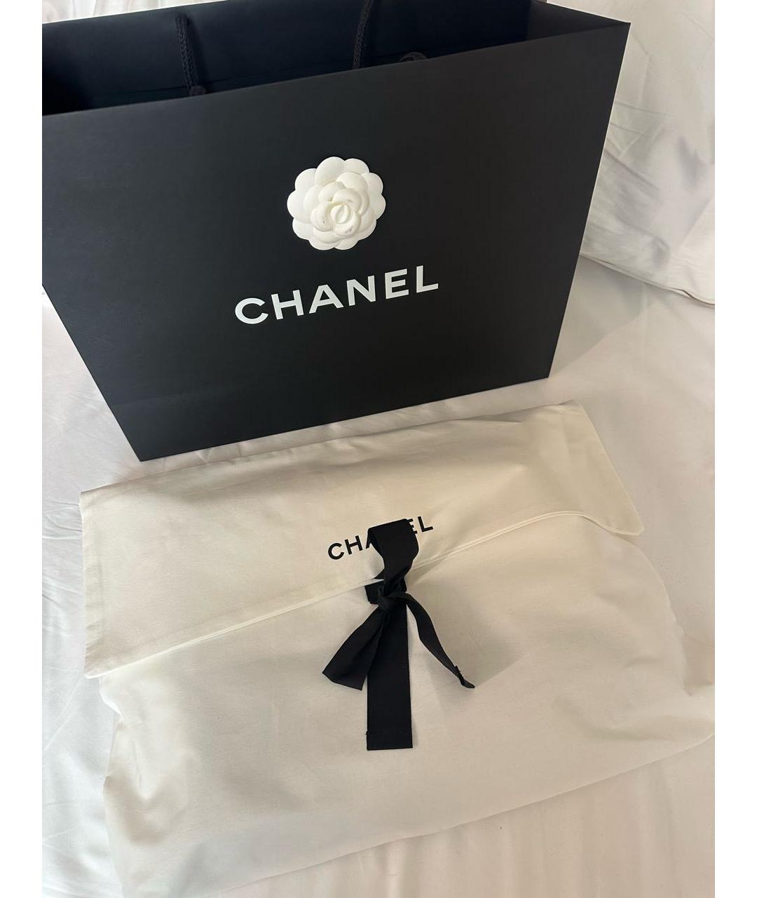 CHANEL Голубые хлопковые прямые джинсы, фото 7