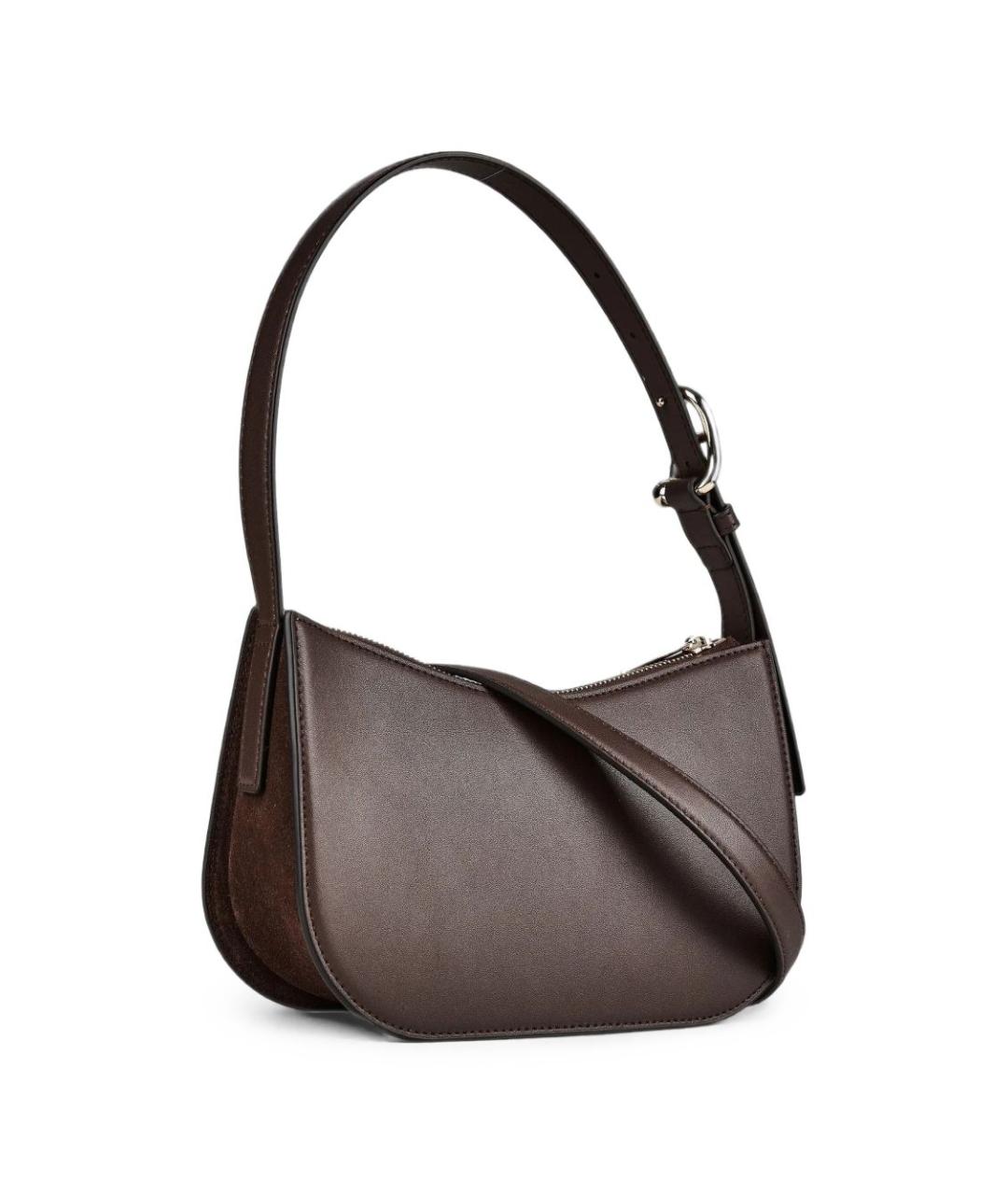 FURLA Коричневая кожаная сумка через плечо, фото 2