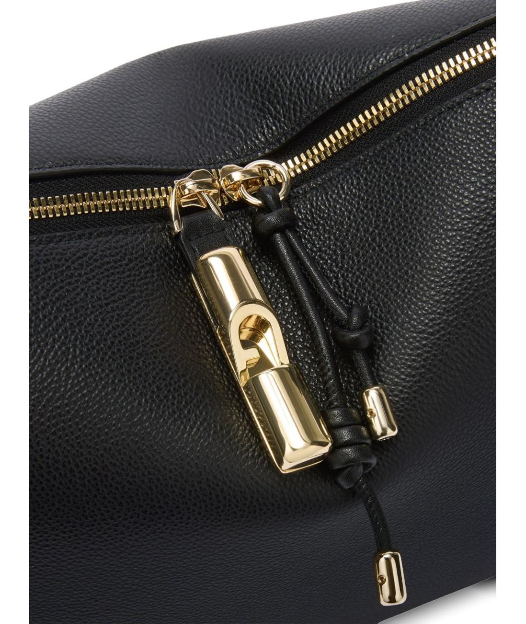FURLA Черная кожаная сумка через плечо, фото 2