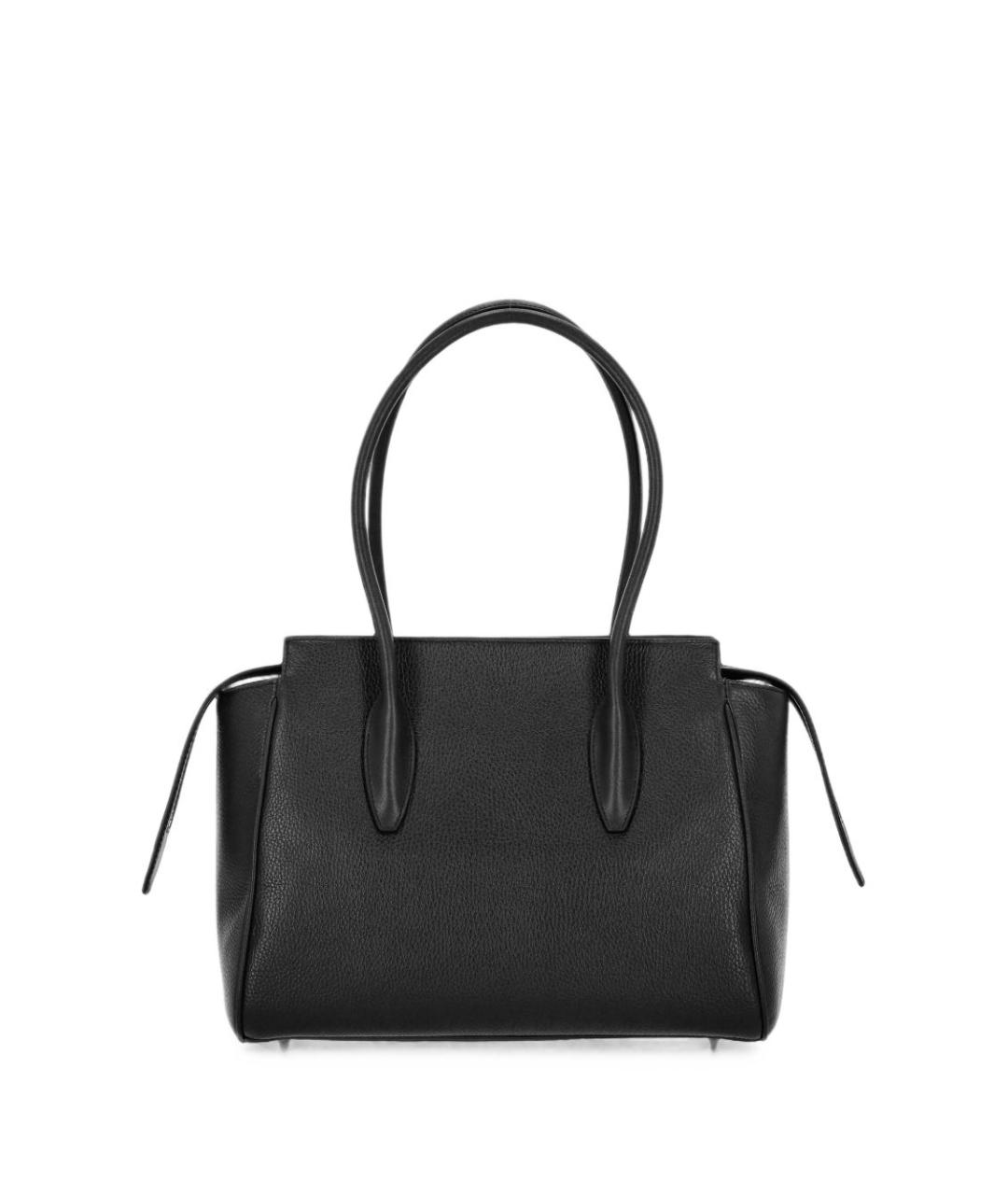 FURLA Черная кожаная сумка тоут, фото 3