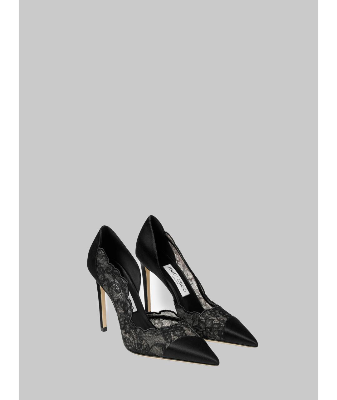 JIMMY CHOO Черные текстильные туфли, фото 2