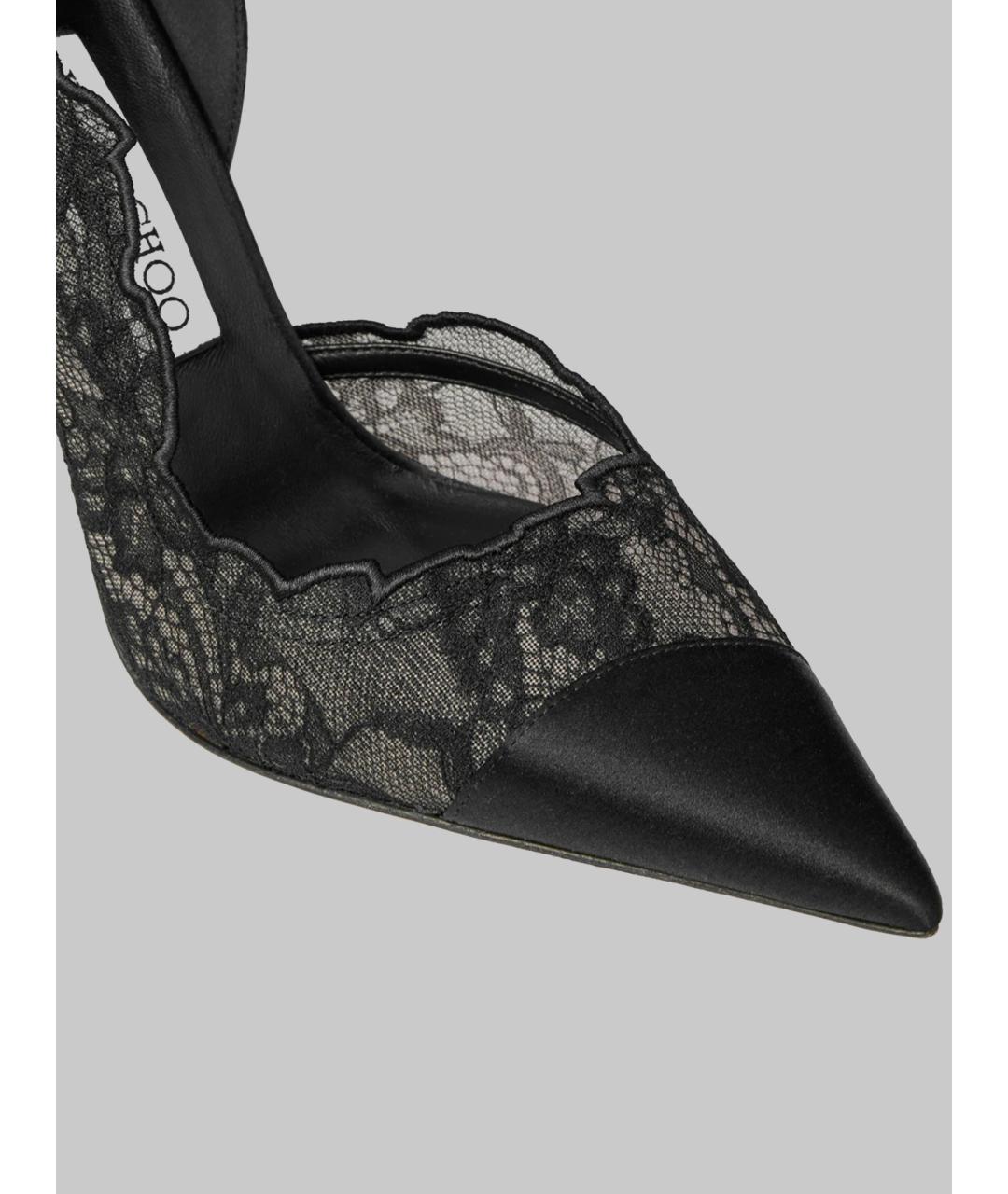 JIMMY CHOO Черные текстильные туфли, фото 5