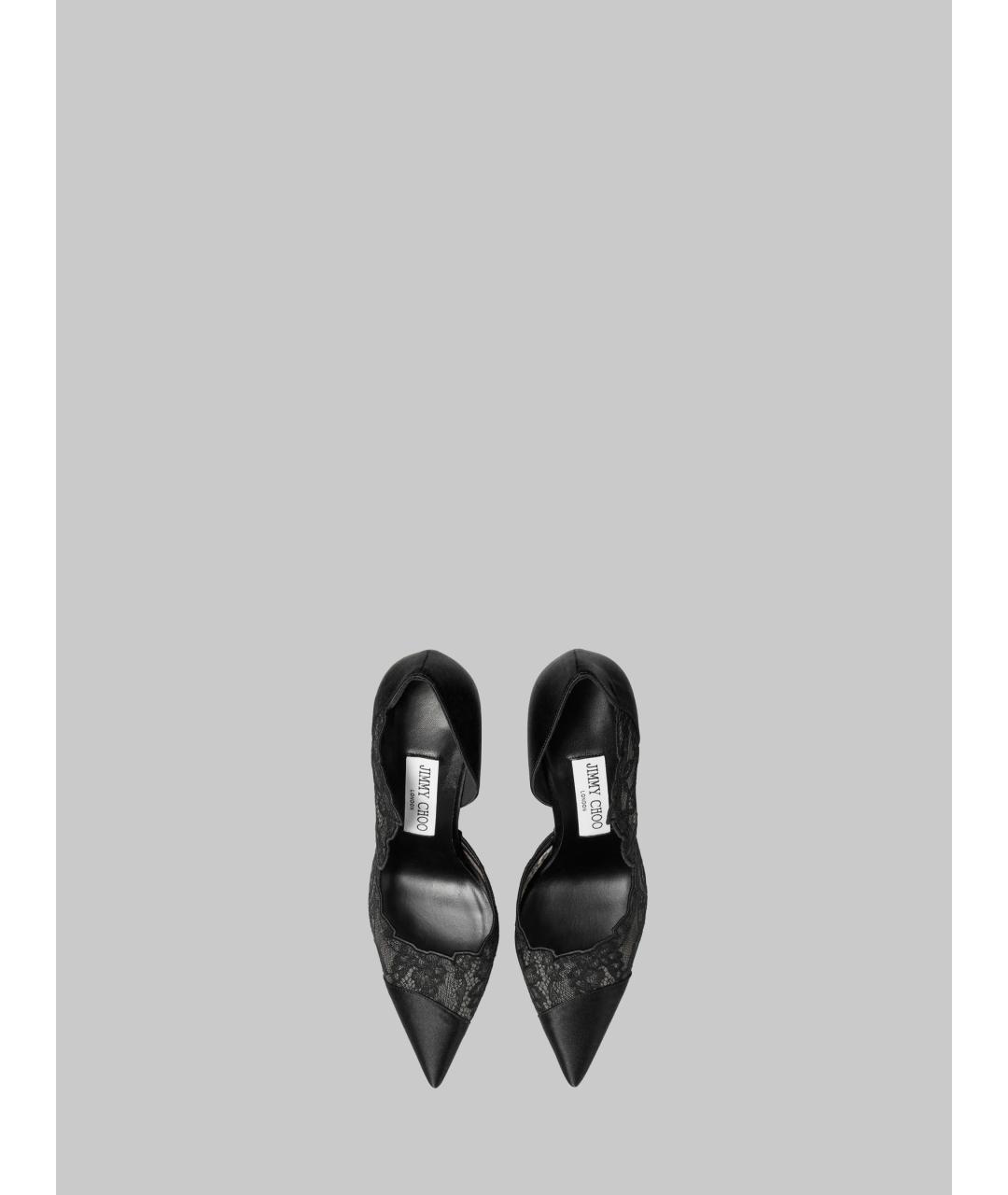 JIMMY CHOO Черные текстильные туфли, фото 4