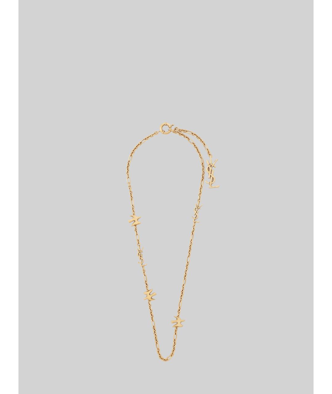 SAINT LAURENT Золотая металлическая цепочка, фото 3