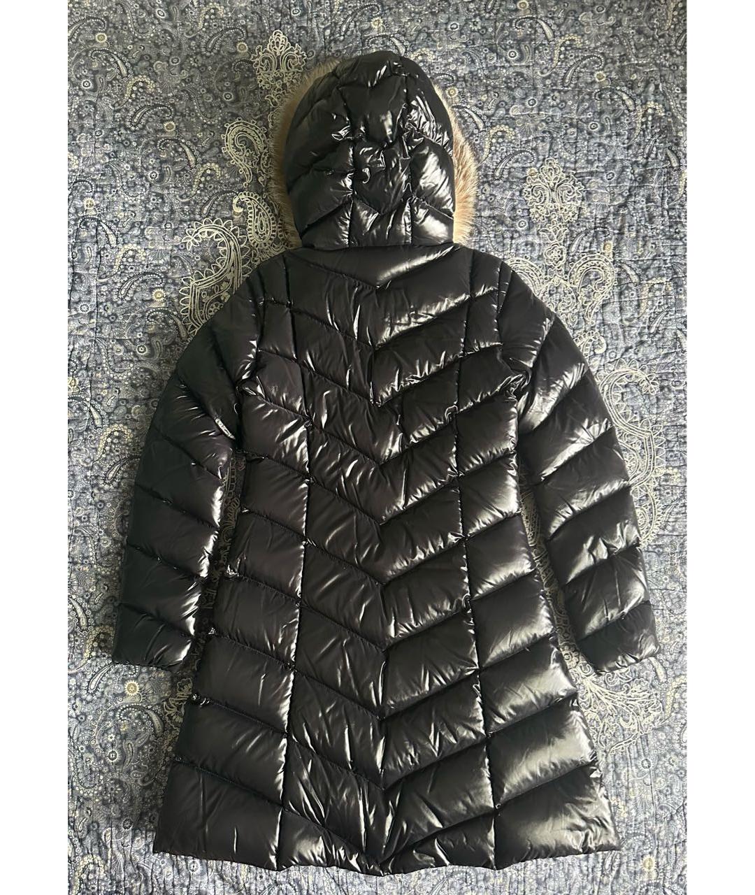 MONCLER Черный полиамидовый пуховик, фото 2