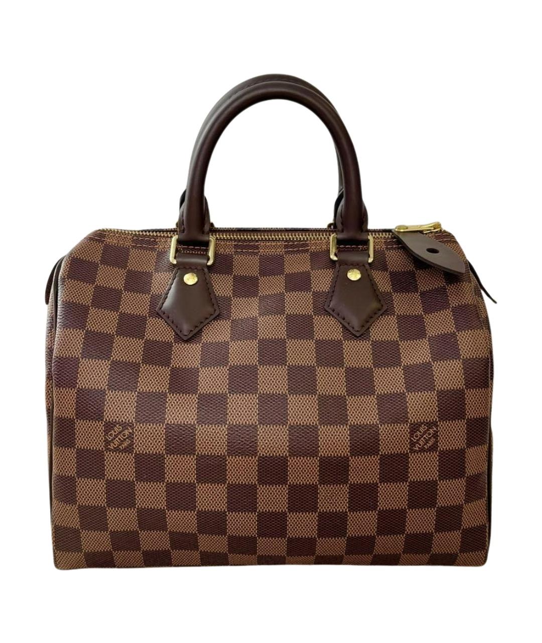 LOUIS VUITTON Коричневая сумка с короткими ручками из канвы, фото 1