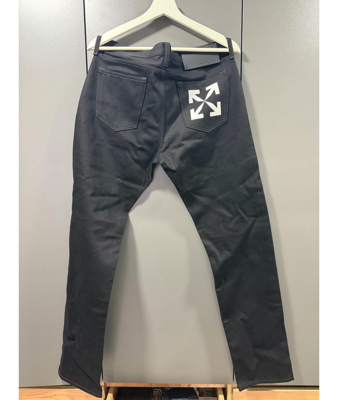 OFF-WHITE Антрацитовые джинсы скинни, фото 2