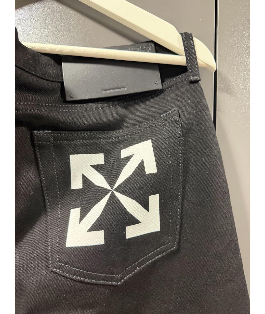 OFF-WHITE Антрацитовые джинсы скинни, фото 3