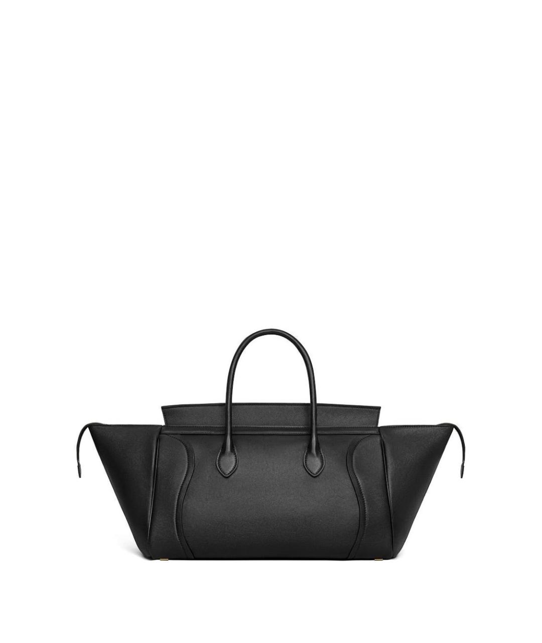 CELINE Черная кожаная сумка тоут, фото 2