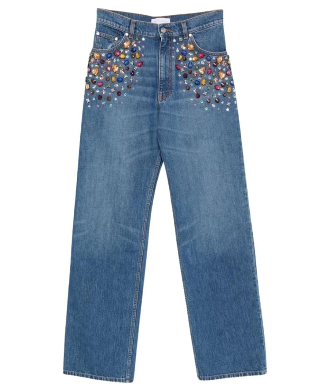 STELLA MCCARTNEY Синие хлопковые прямые джинсы, фото 1