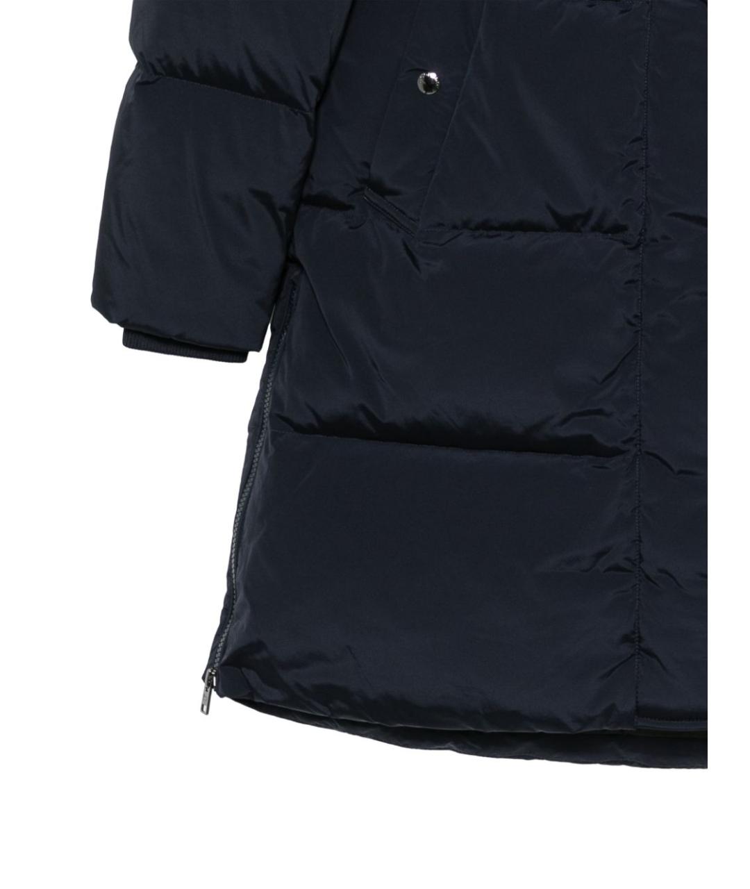 WOOLRICH Синее полиамидовое пальто, фото 2