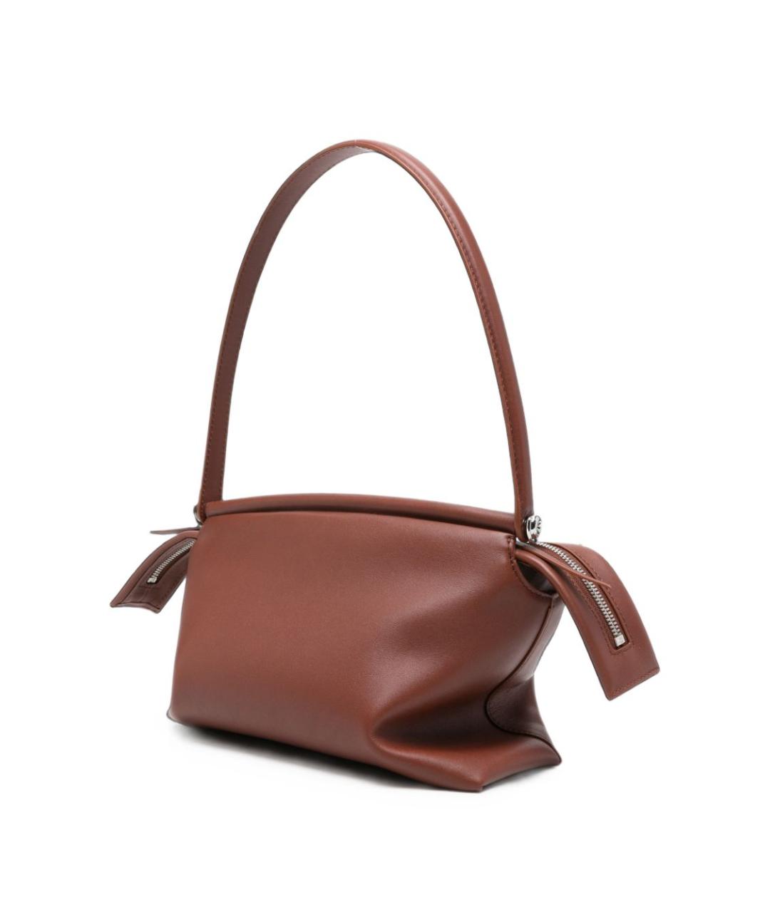 LOEWE Коричневая кожаная сумка через плечо, фото 4