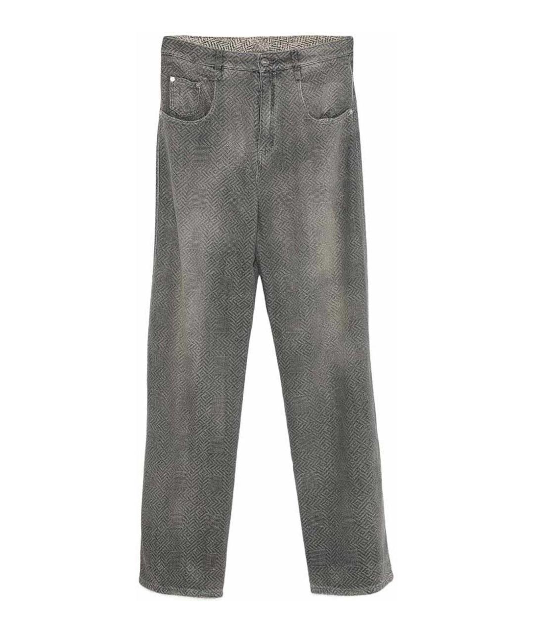 ERMANNO SCERVINO Черные хлопковые прямые джинсы, фото 1