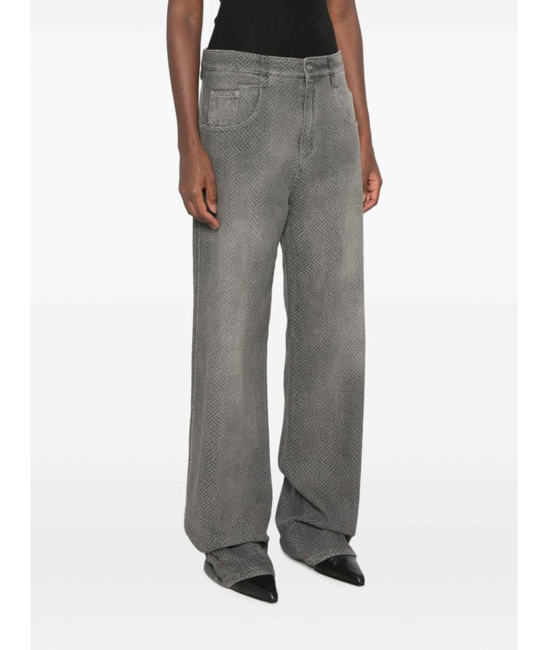 ERMANNO SCERVINO Черные хлопковые прямые джинсы, фото 4
