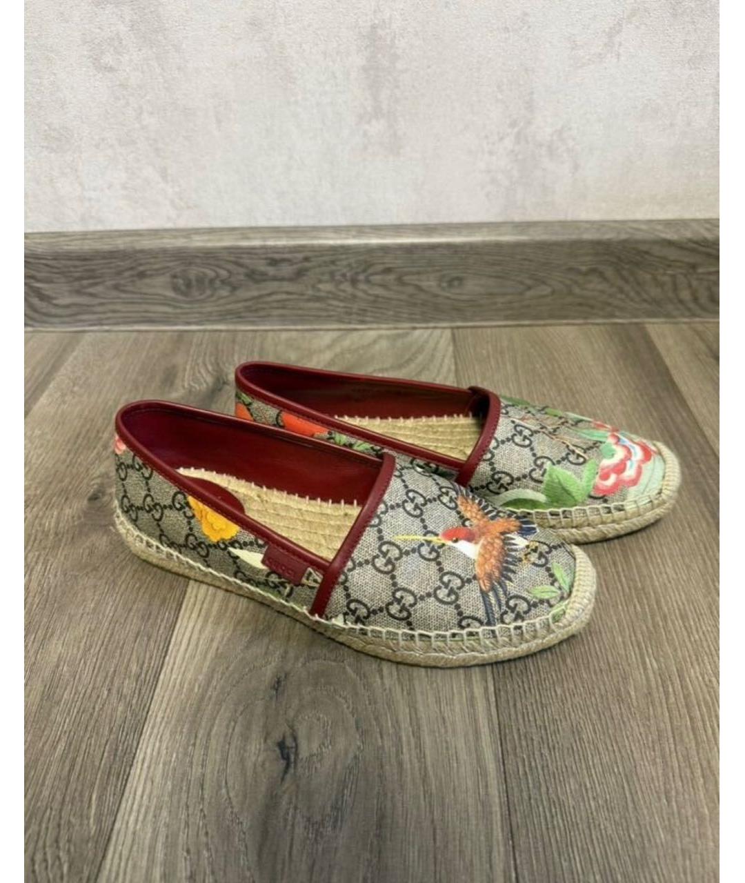 GUCCI Бежевые эспадрильи, фото 4
