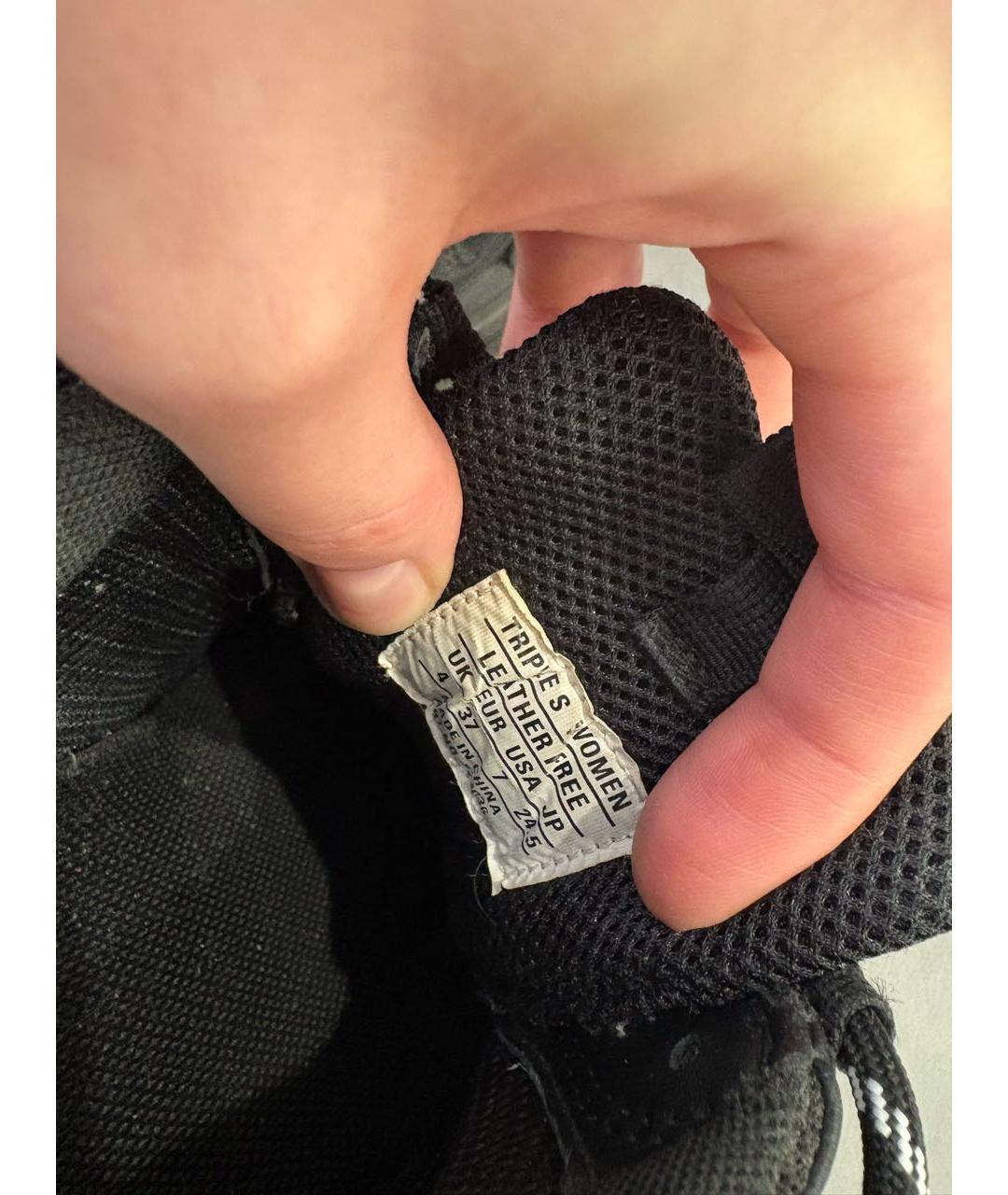 BALENCIAGA Черные текстильные кроссовки, фото 5