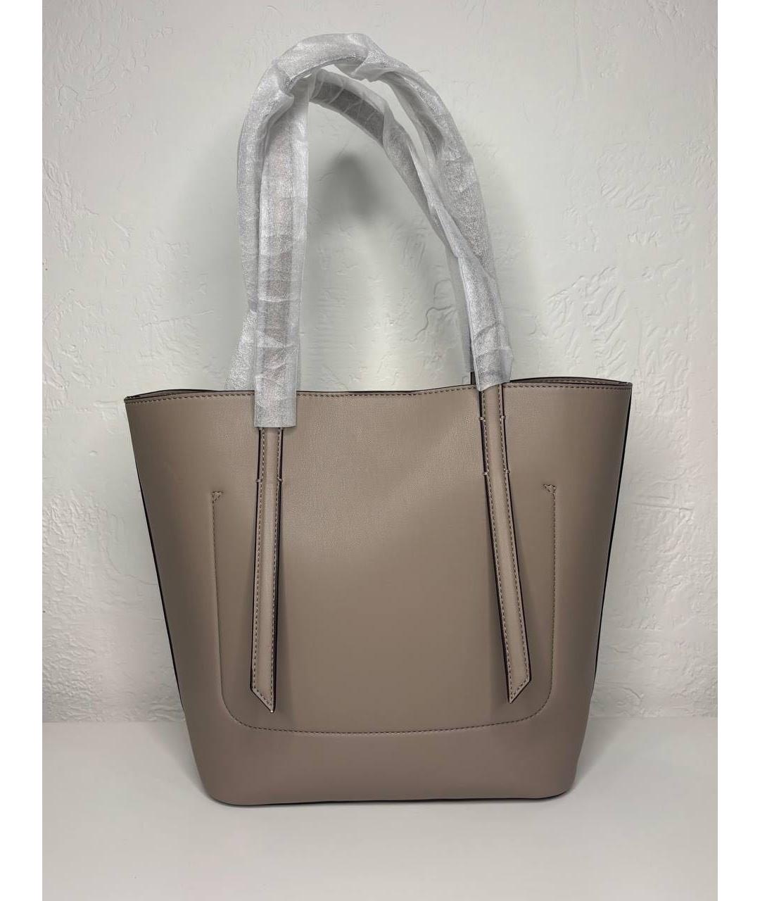 DKNY Бежевая сумка тоут из искусственной кожи, фото 3