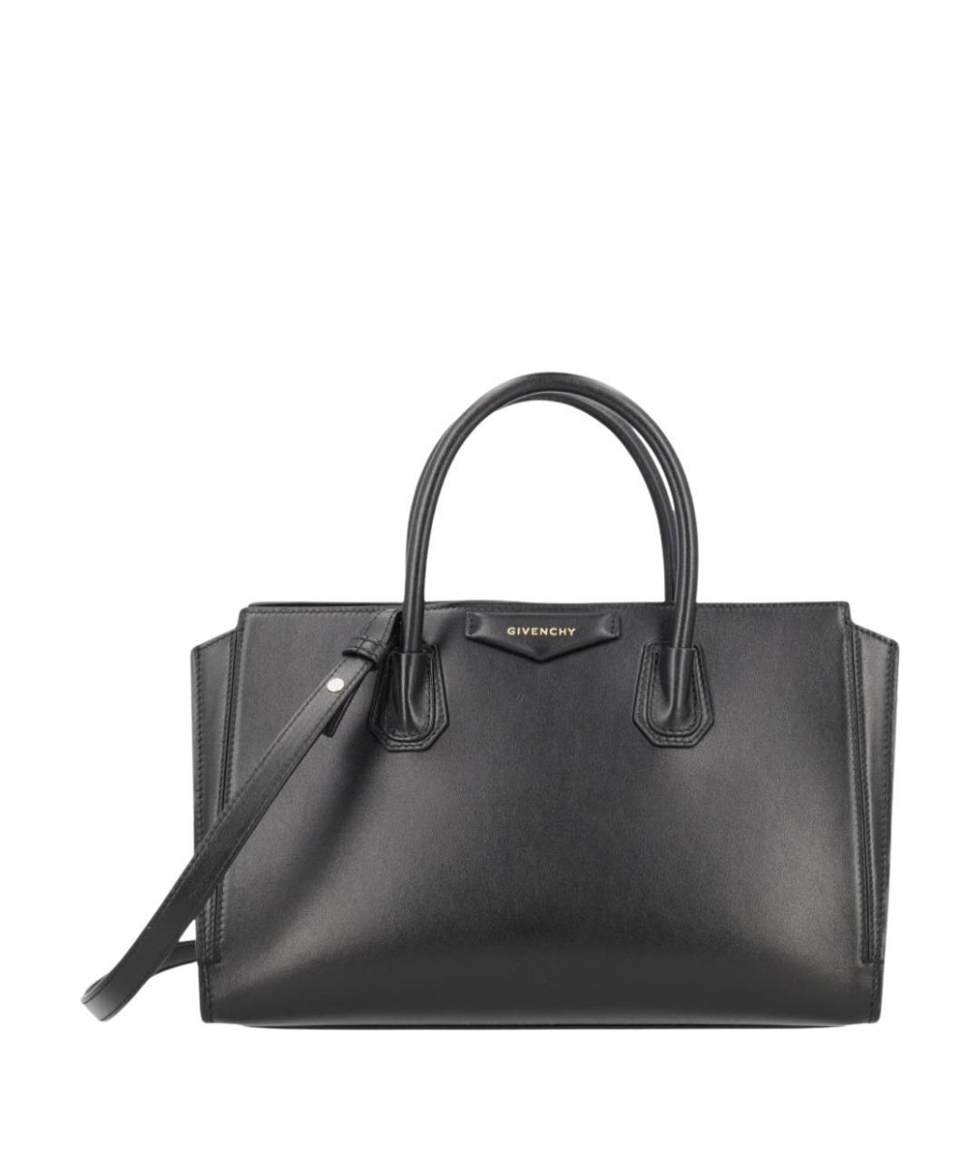 GIVENCHY Черная кожаная сумка тоут, фото 1