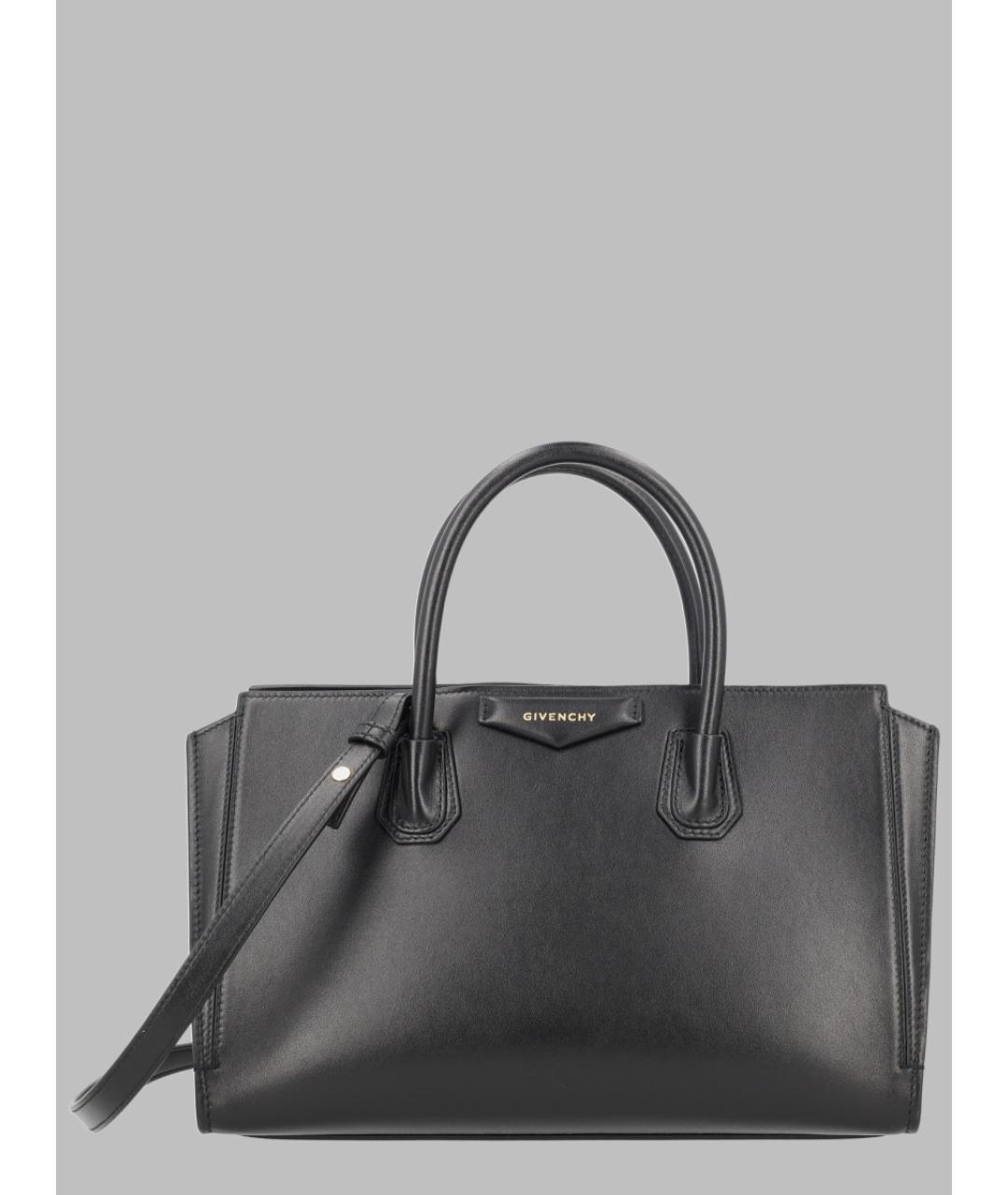 GIVENCHY Черная кожаная сумка тоут, фото 3