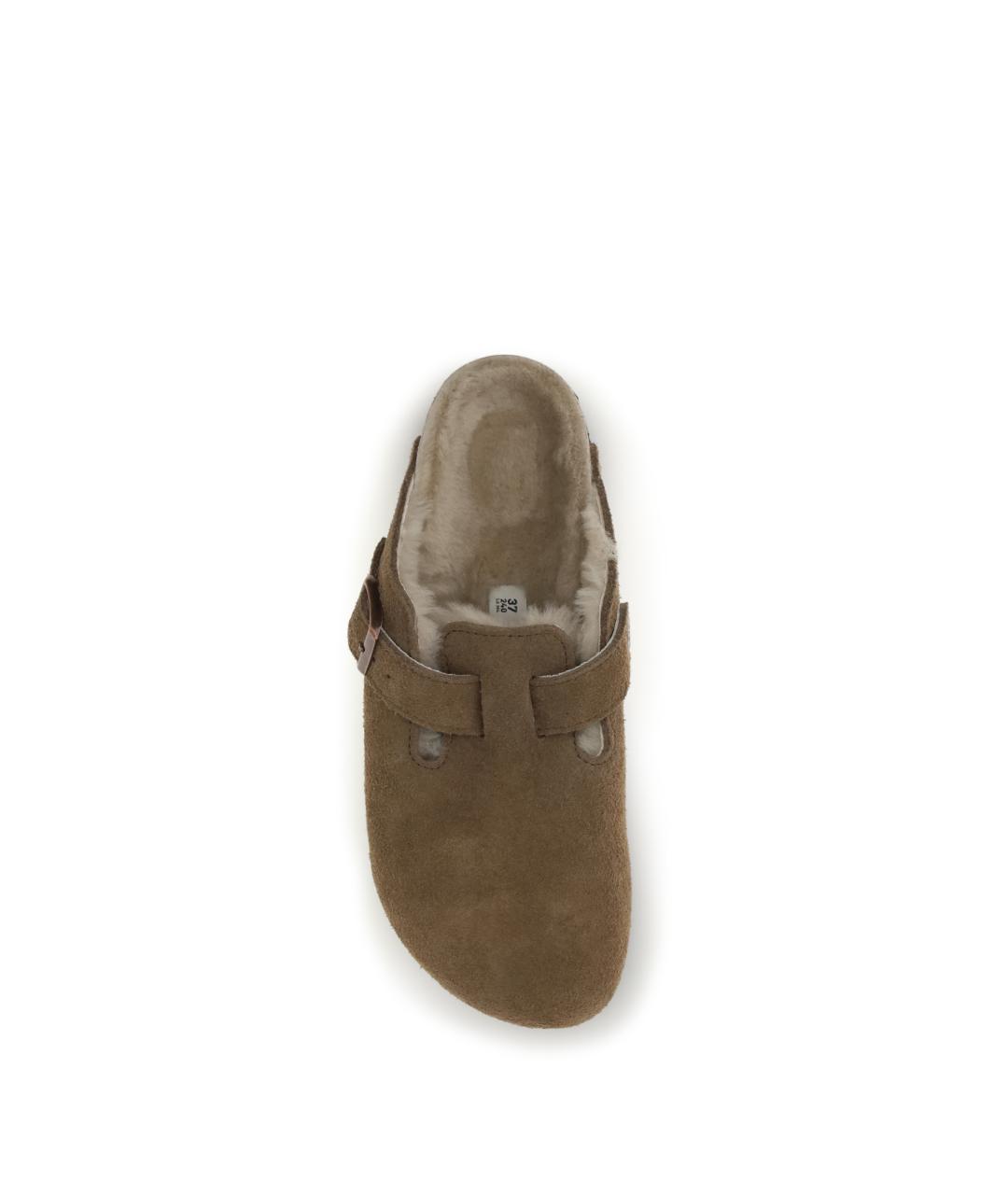 BIRKENSTOCK Коричневые замшевые мюли, фото 4