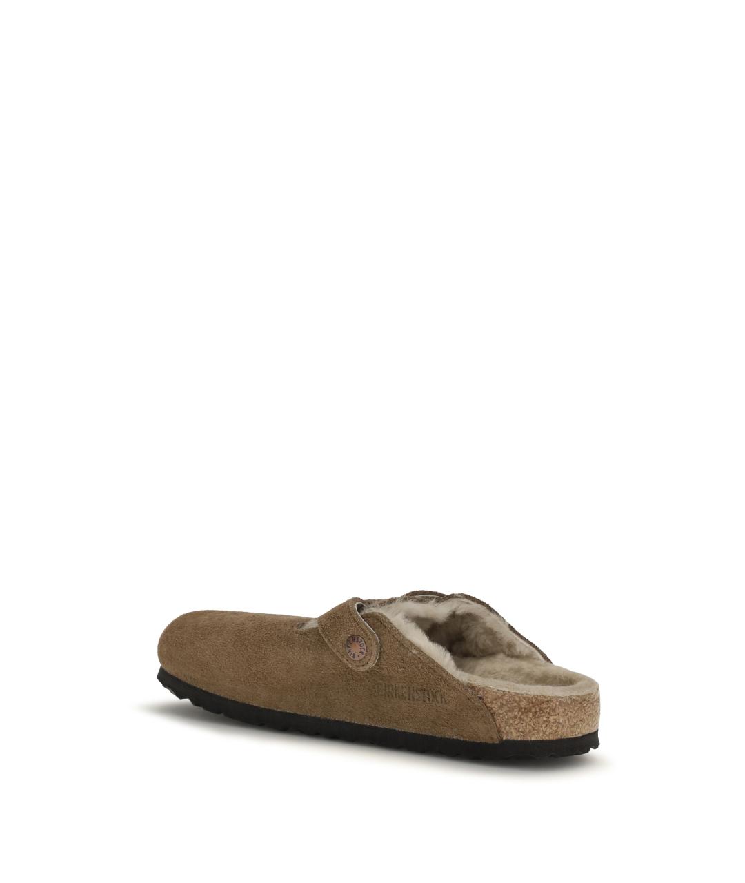 BIRKENSTOCK Коричневые замшевые мюли, фото 3