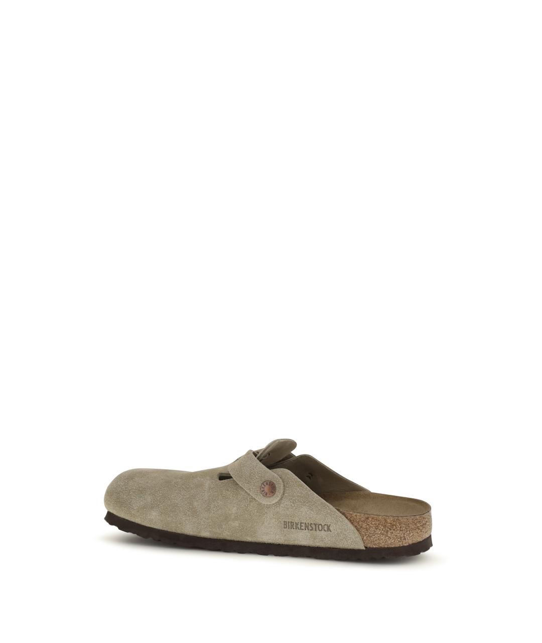 BIRKENSTOCK Бежевые синтетические мюли, фото 3