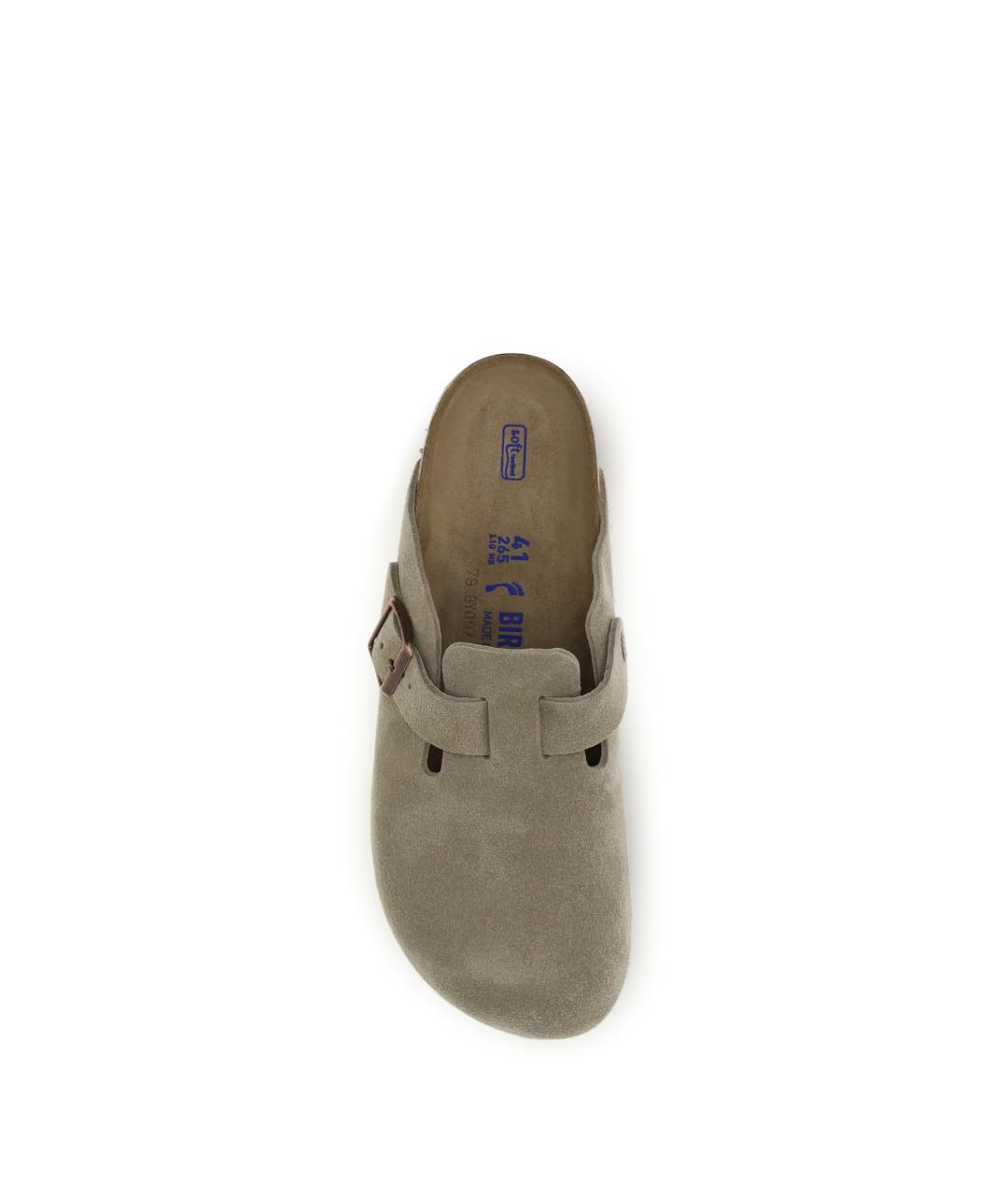 BIRKENSTOCK Бежевые синтетические мюли, фото 4