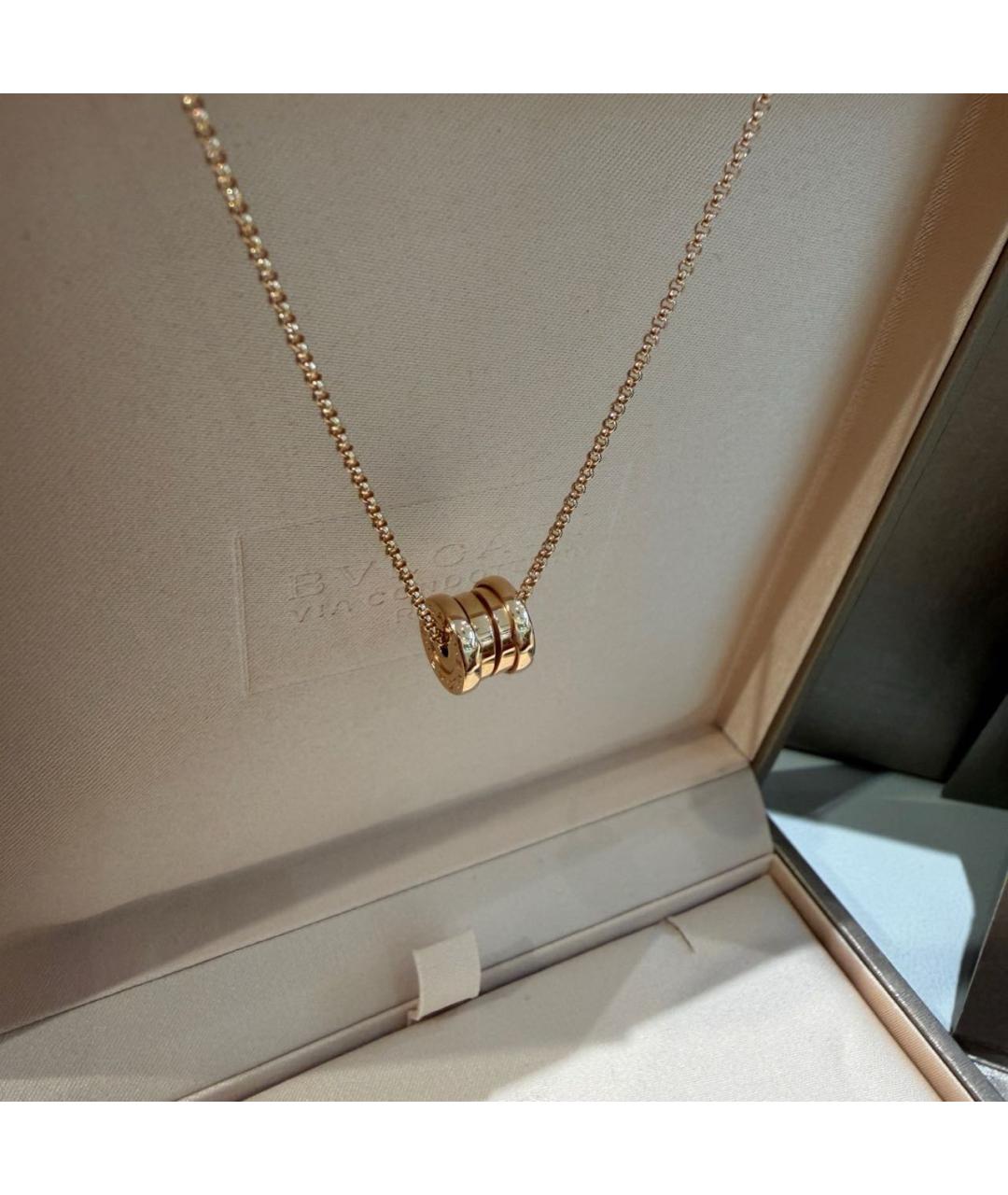 BVLGARI Золотое колье из розового золота, фото 5