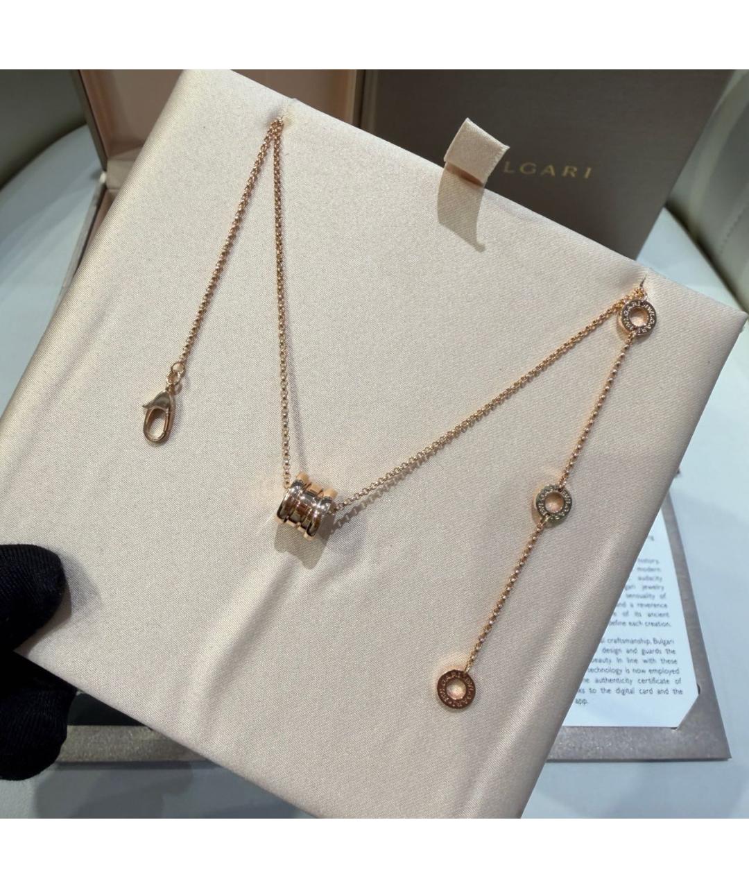 BVLGARI Золотое колье из розового золота, фото 6