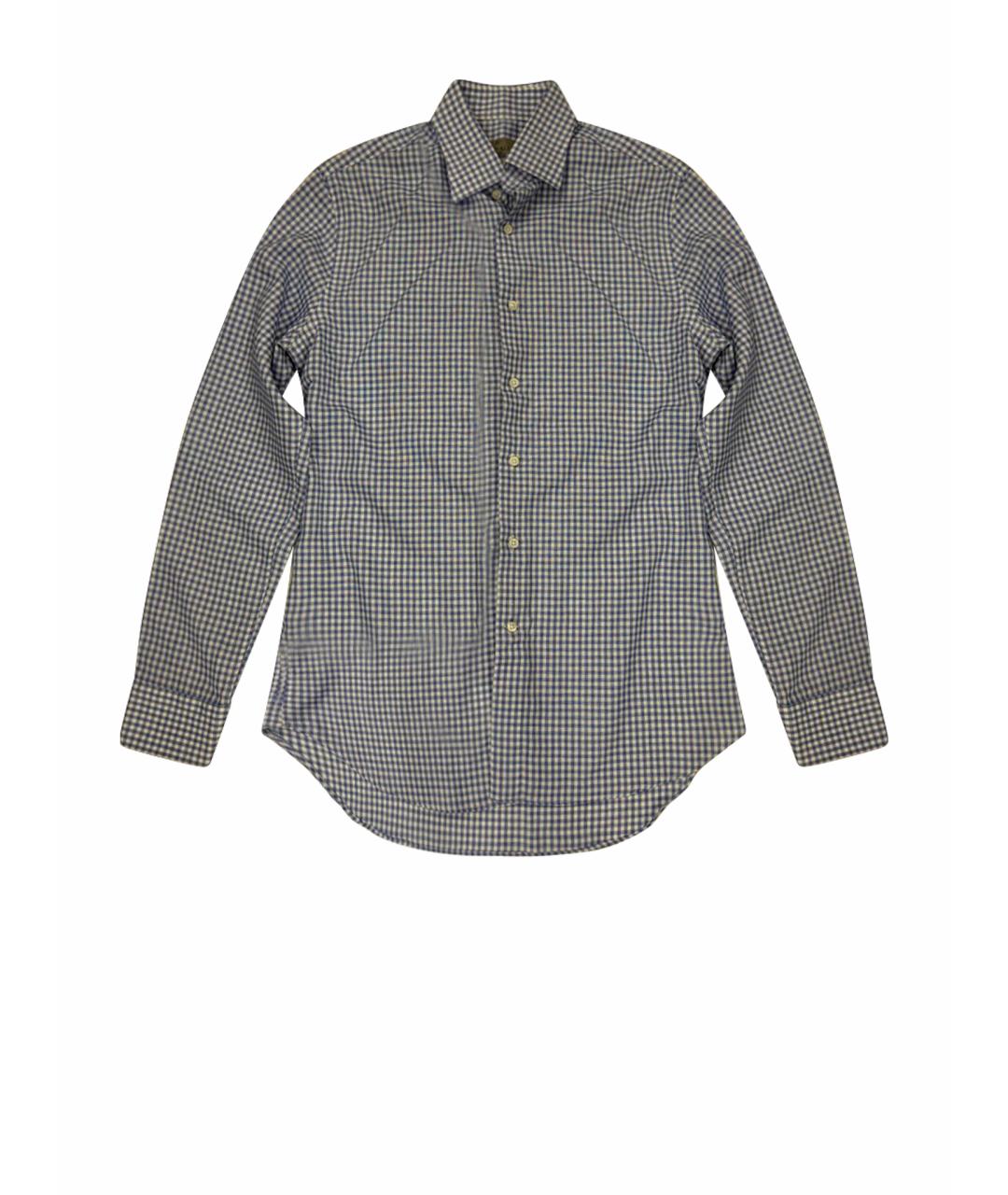CANALI Голубая хлопковая классическая рубашка, фото 10