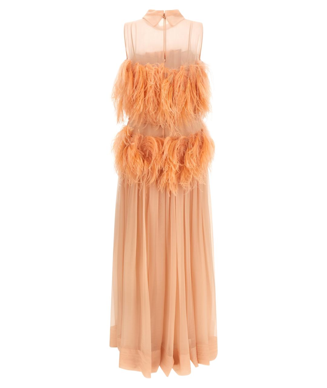 ALBERTA FERRETTI Розовое шелковое вечернее платье, фото 2