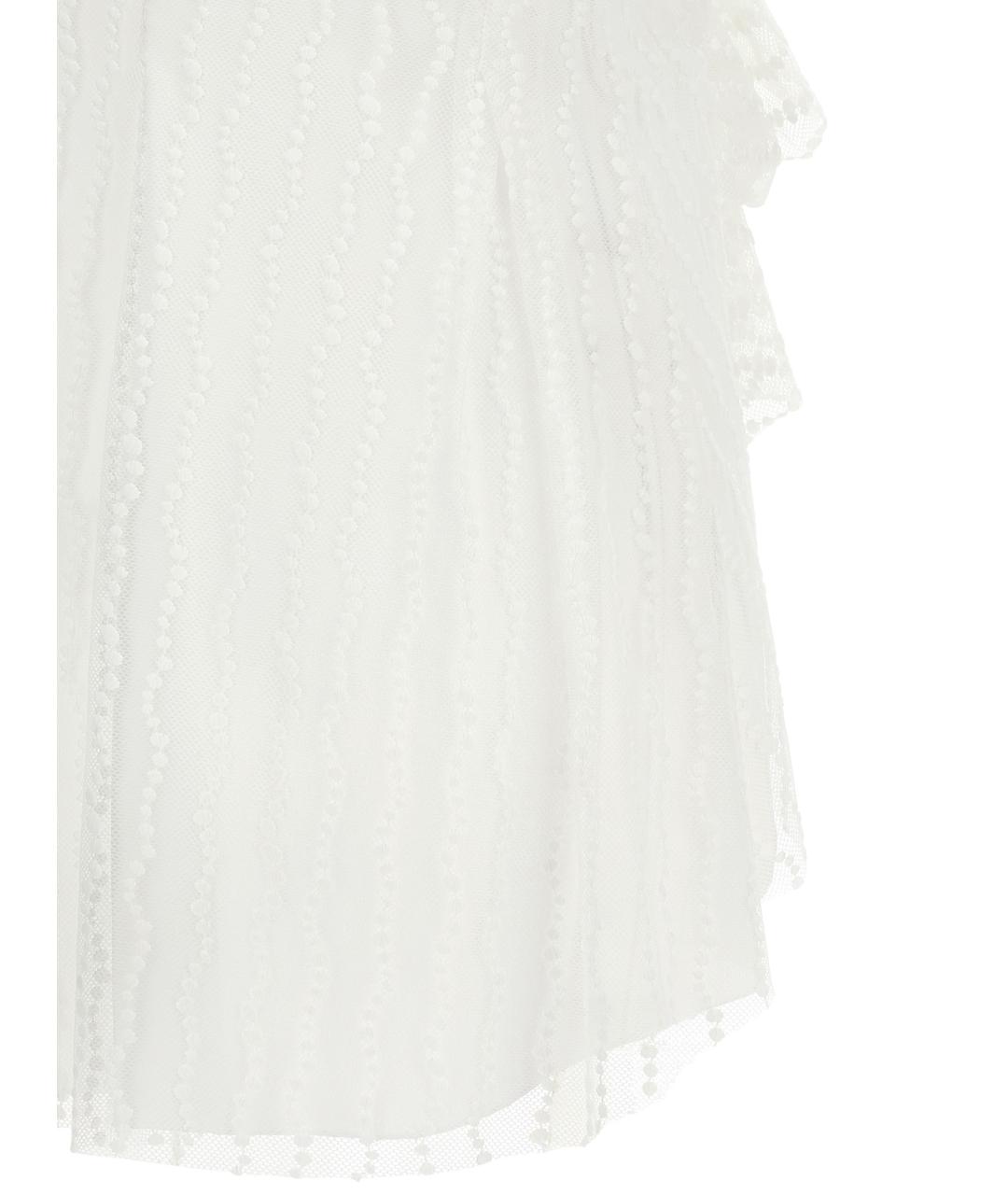 ALBERTA FERRETTI Белая полиэстеровая майка, фото 4