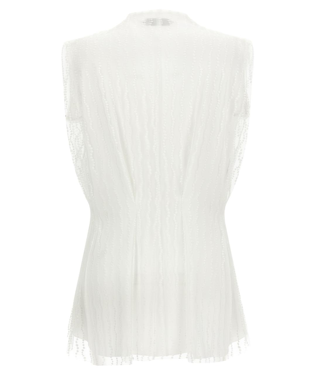 ALBERTA FERRETTI Белая полиэстеровая майка, фото 2