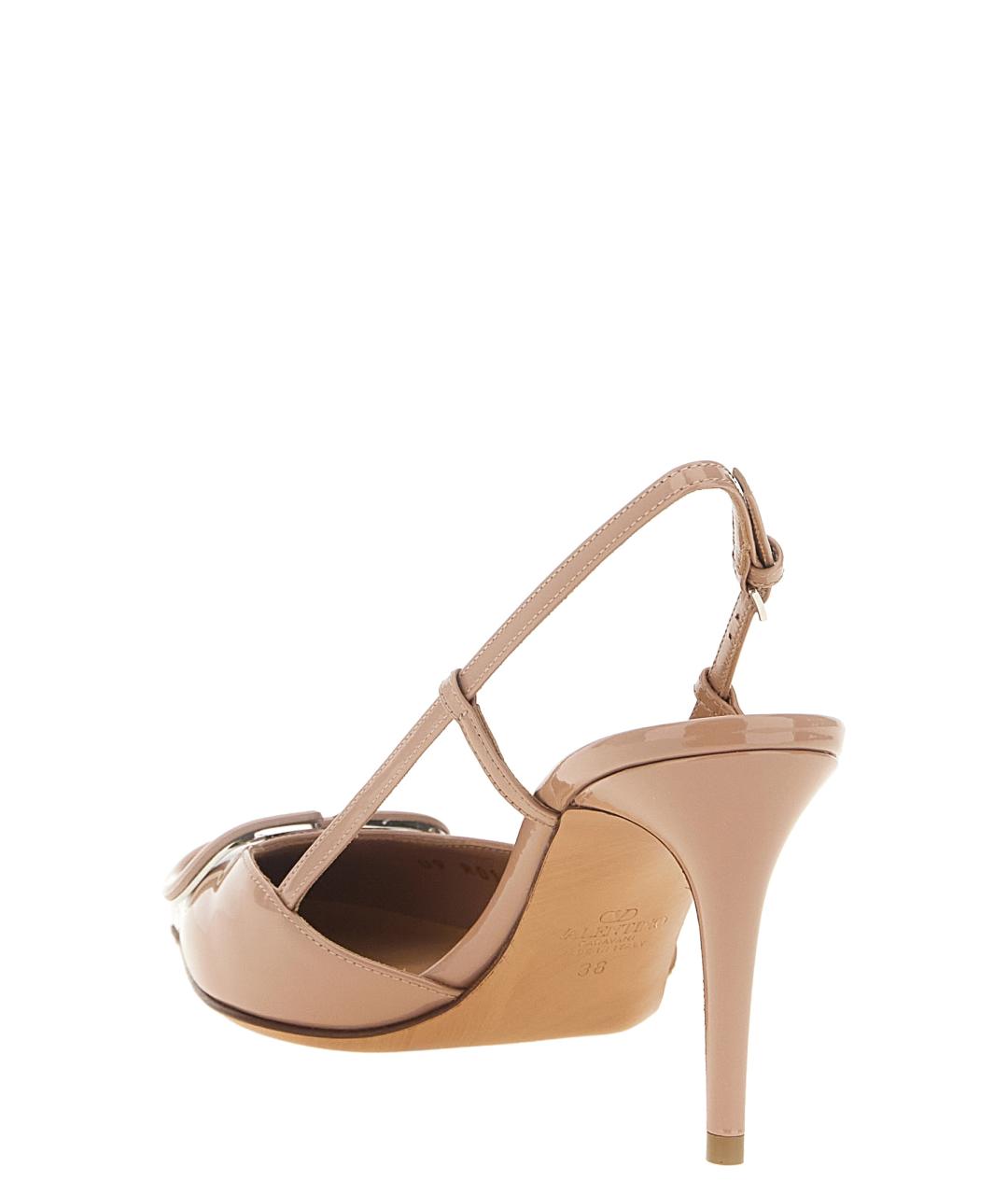 VALENTINO Розовые кожаные туфли, фото 3