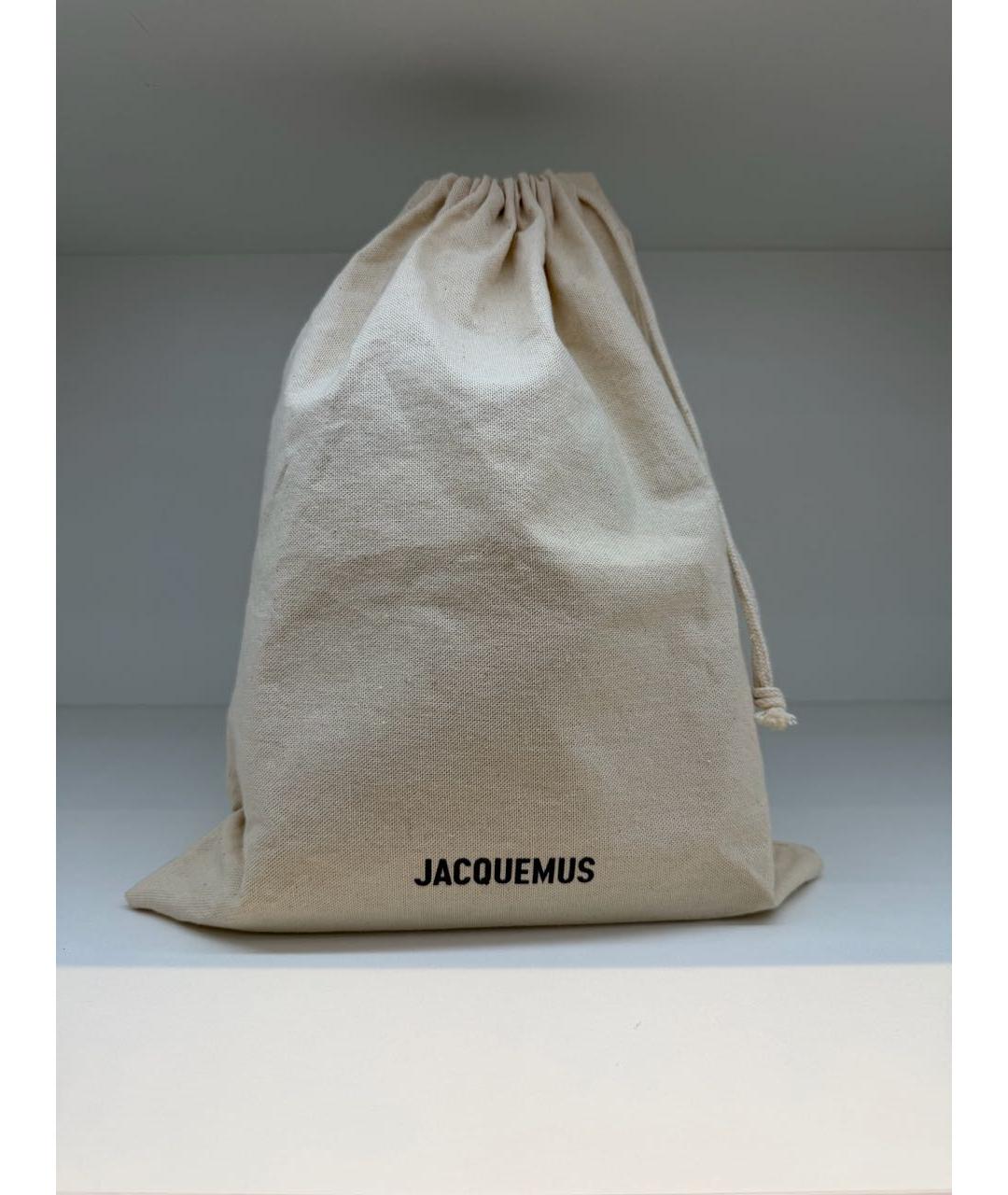 JACQUEMUS Синяя замшевая сумка через плечо, фото 8